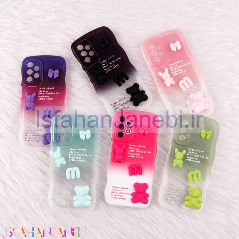 اصفهان جانبی-قاب عروسکی برجسته دو رنگ محافظ لنزدار Samsung Galaxy A23