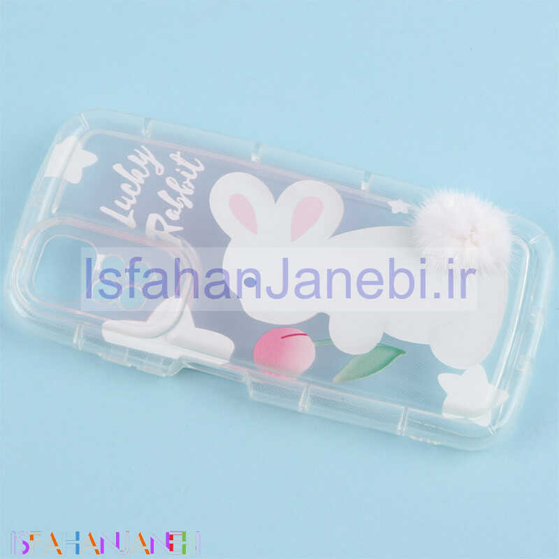 اصفهان جانبی-قاب متال ژله ای Lucky Rabbit محافظ لنزدار Xiaomi Redmi Note 11 / 11s