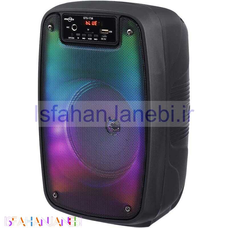 اصفهان جانبی-اسپیکر بلوتوثی رم و فلش خور Greatnice GTS-1736 + میکروفون