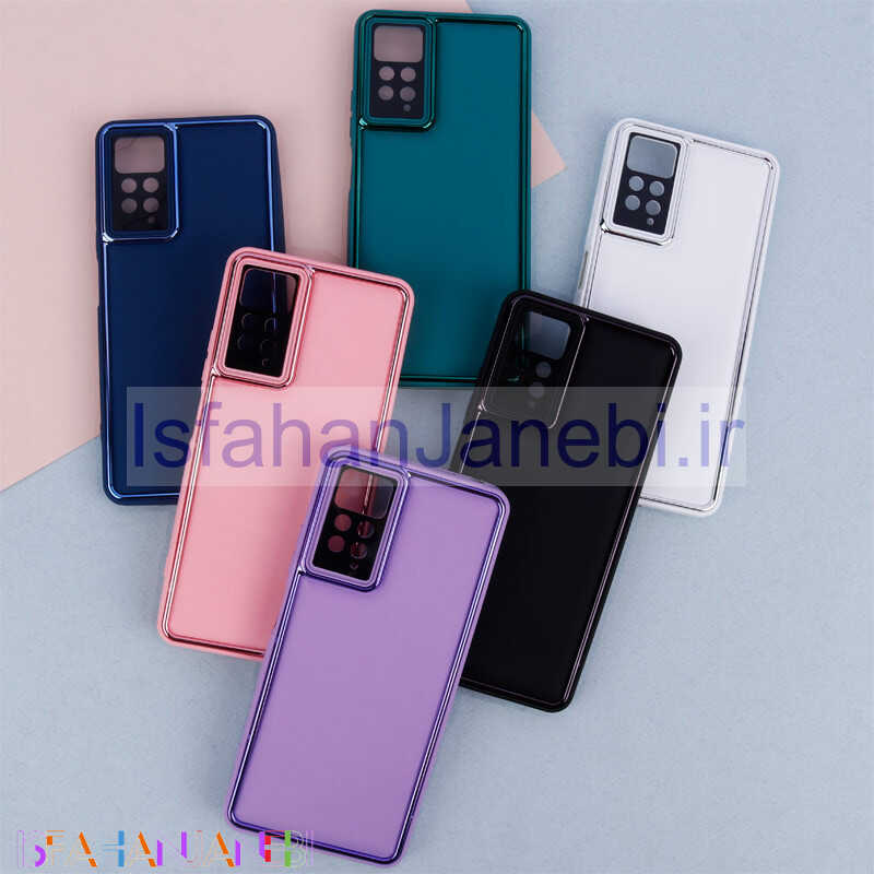 اصفهان جانبی-قاب دور براق رینگی محافظ لنزدار Xiaomi Redmi Note 12 Pro 4G