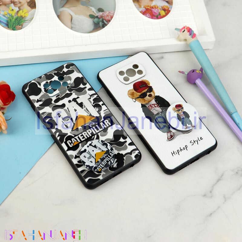 اصفهان جانبی-قاب فانتزی طرحدار پسرانه محافظ لنزدار + پاپ سوکت Xiaomi Poco X3 سری R