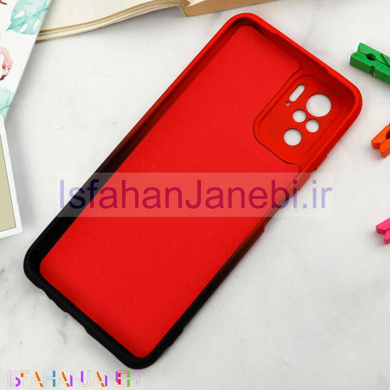 اصفهان جانبی-قاب سیلیکونی محافظ لنزدار دو رنگ Xiaomi Redmi Note 10 / Redmi Note 10s