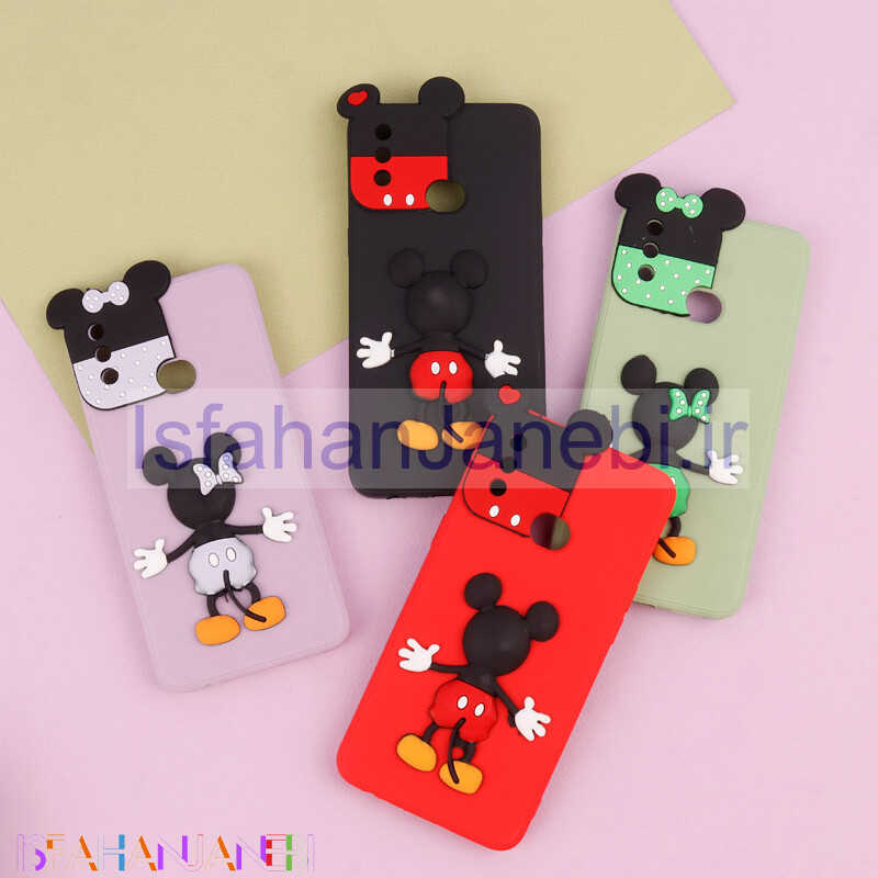 اصفهان جانبی-قاب عروسکی برجسته میکی موس و مینی موس محافظ لنز دار Samsung Galaxy A10s