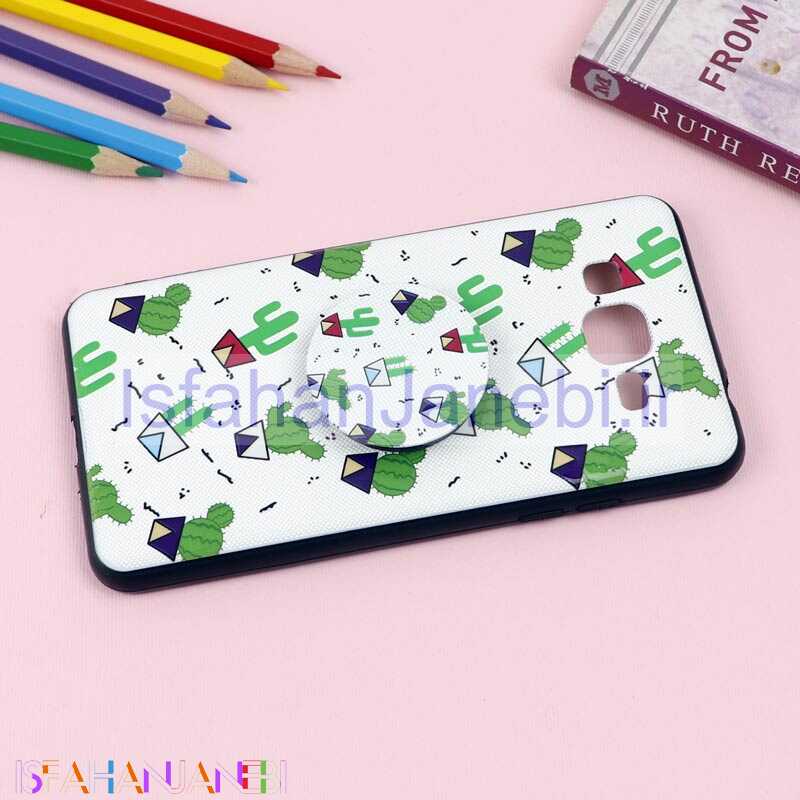 اصفهان جانبی-قاب فانتزی برجسته + پاپ سوکت طرح کاکتوس سامسونگ J2 Prime سری D