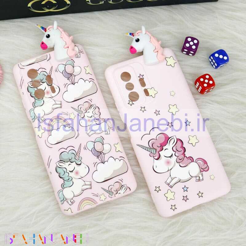 اصفهان جانبی-قاب سیلیکونی محافظ لنزدار یونیکورن Xiaomi 11T / 11T Pro