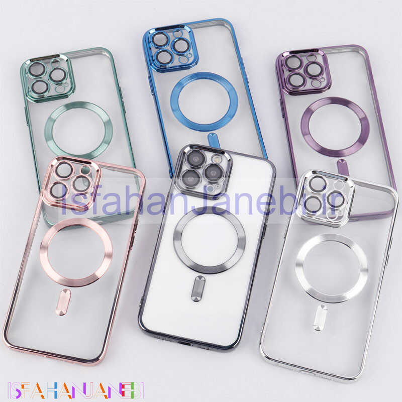 اصفهان جانبی-قاب شفاف MagSafe ژله ای محافظ لنزدار iPhone 13 Pro Max