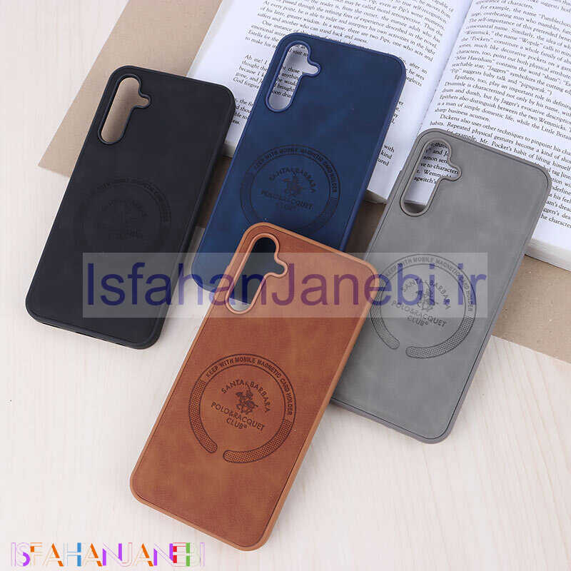 اصفهان جانبی-قاب چرمی Polo & Racquet Club سامسونگ Galaxy A25 طرح مگ سیف