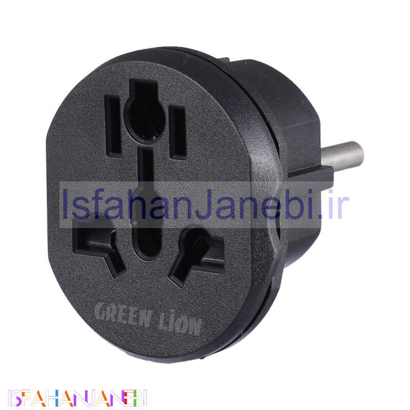 اصفهان جانبی-تبدیل 3 به 2 برق Green Lion GNUVEUPLG2BK