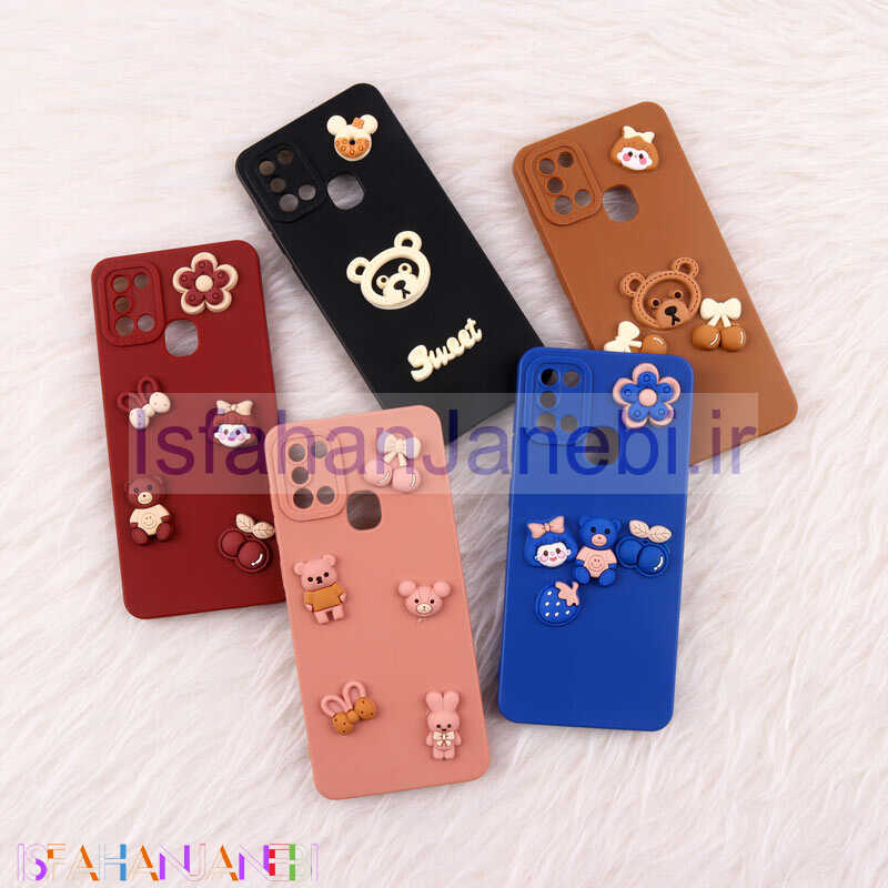 اصفهان جانبی-قاب فانتزی عروسکی Pro Camera محافظ لنزدار Samsung Galaxy A21s