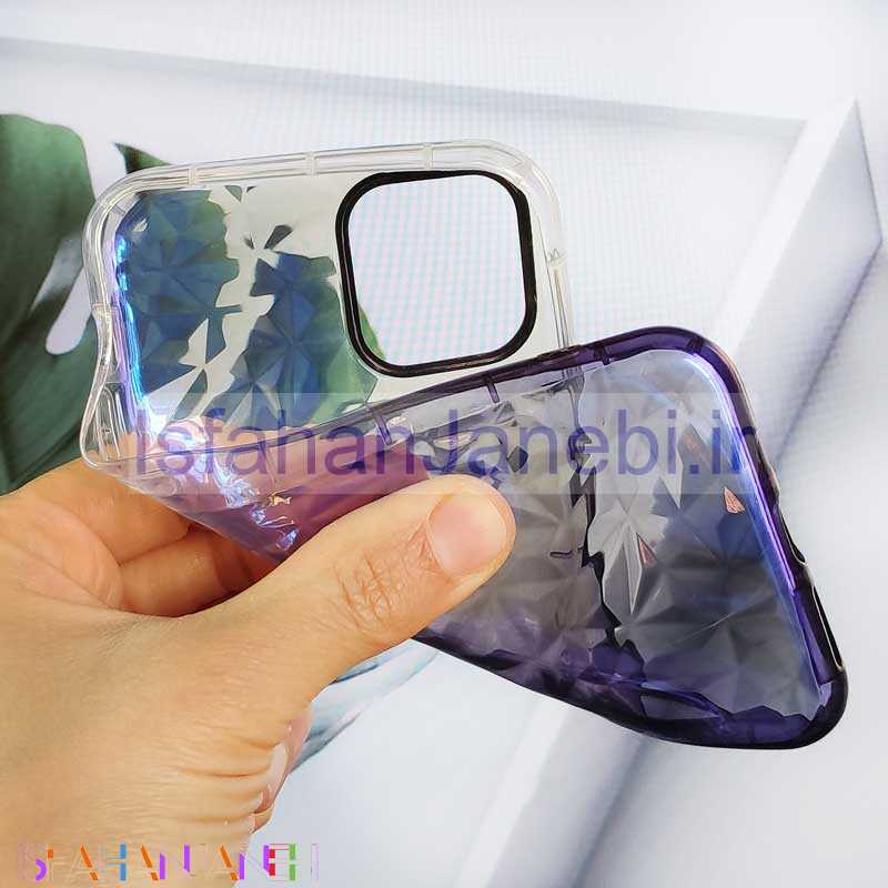 اصفهان جانبی-قاب یخی سه بعدی iPhone 11 Pro بنفش