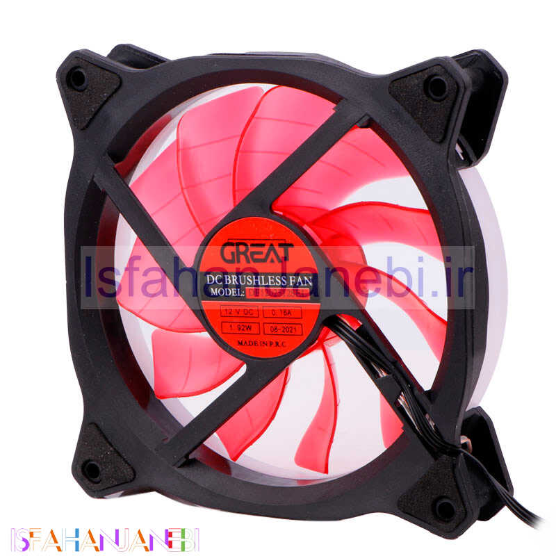 اصفهان جانبی-فن کیس گریت Great DF1202512SEL RGB 12*12