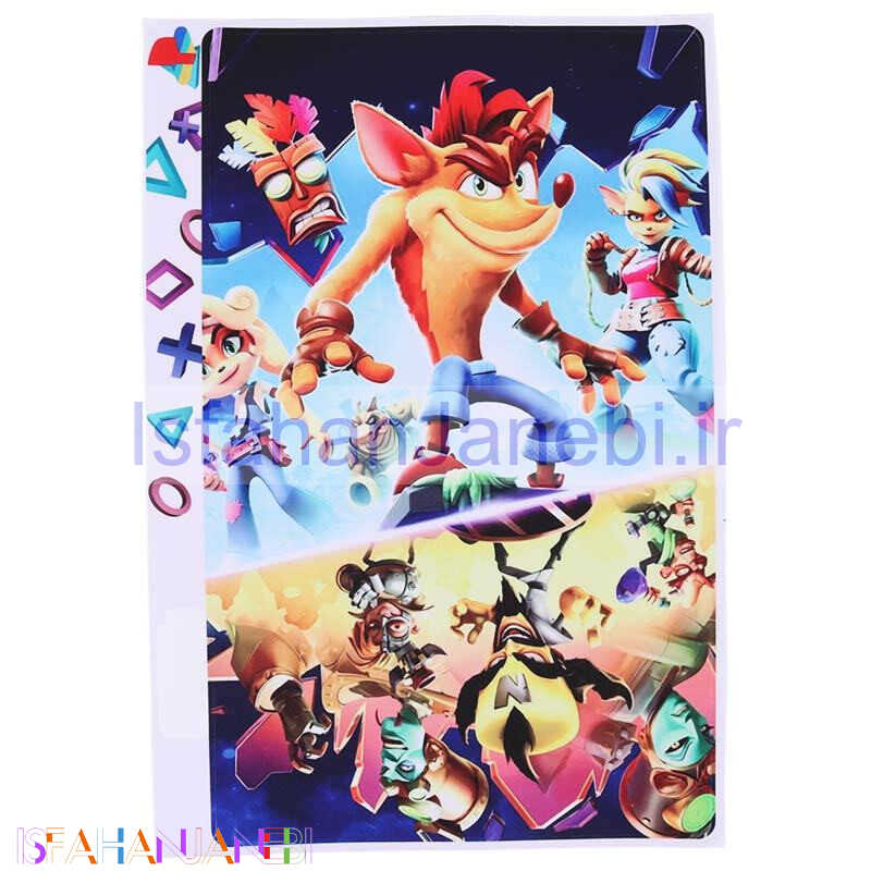 اصفهان جانبی-اسکین پلی استیشن 5 اسلیم دیجیتال طرح Crash Bandicoot 4