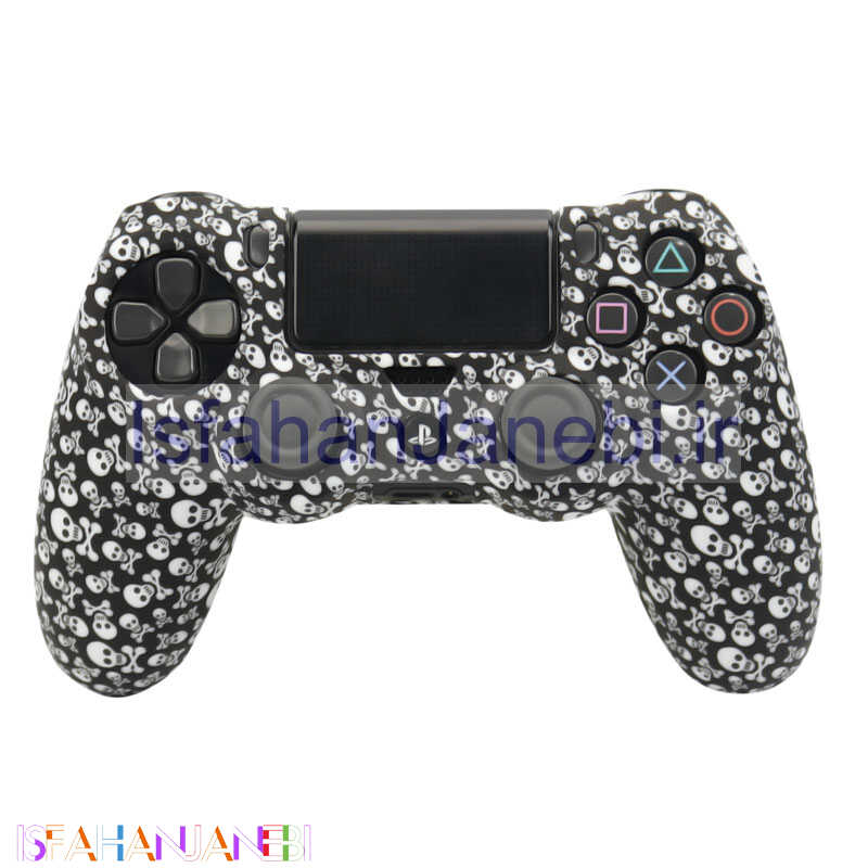 اصفهان جانبی-روکش دسته بازی PS4 طرح کله اسکلت ریز زمینه مشکی