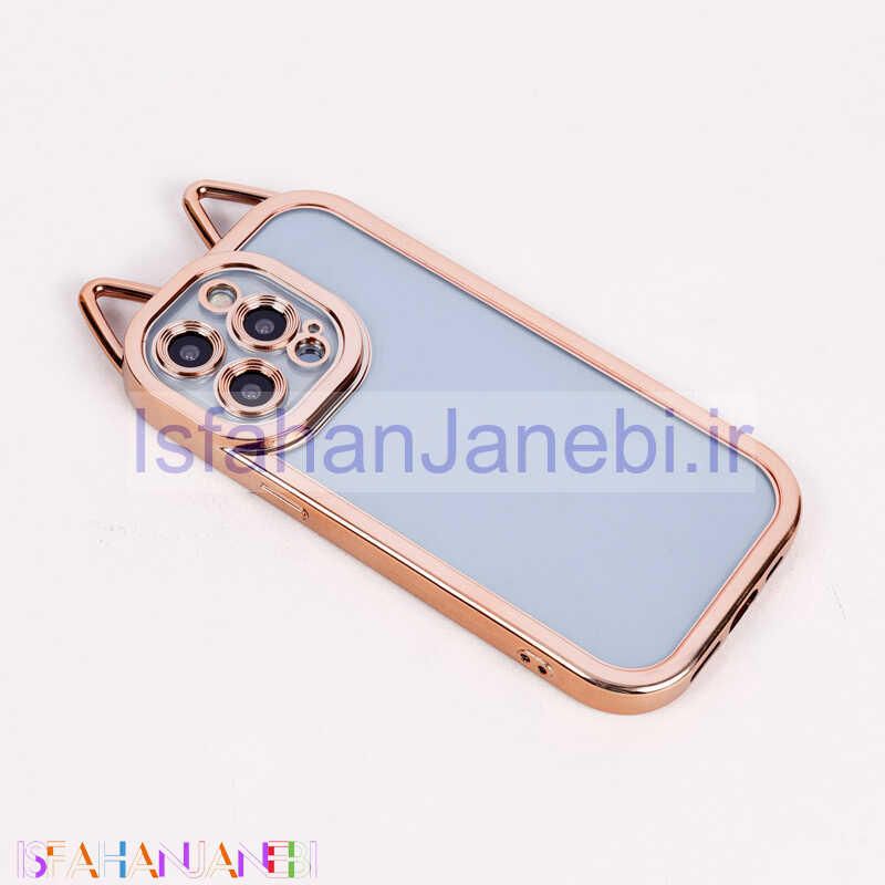 اصفهان جانبی-قاب پشت شفاف طرح خرگوش محافظ لنزدار iPhone 13 Pro