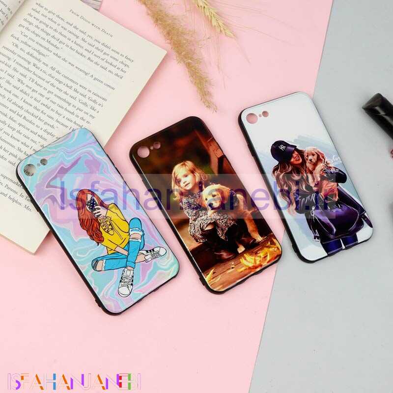 اصفهان جانبی-قاب محافظ لنز دار فانتزی برجسته دخترانه iPhone 7/8 سری 16