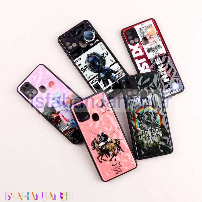 اصفهان جانبی-قاب طرحدار پشت برجسته محافظ لنزدار Samsung Galaxy A21s