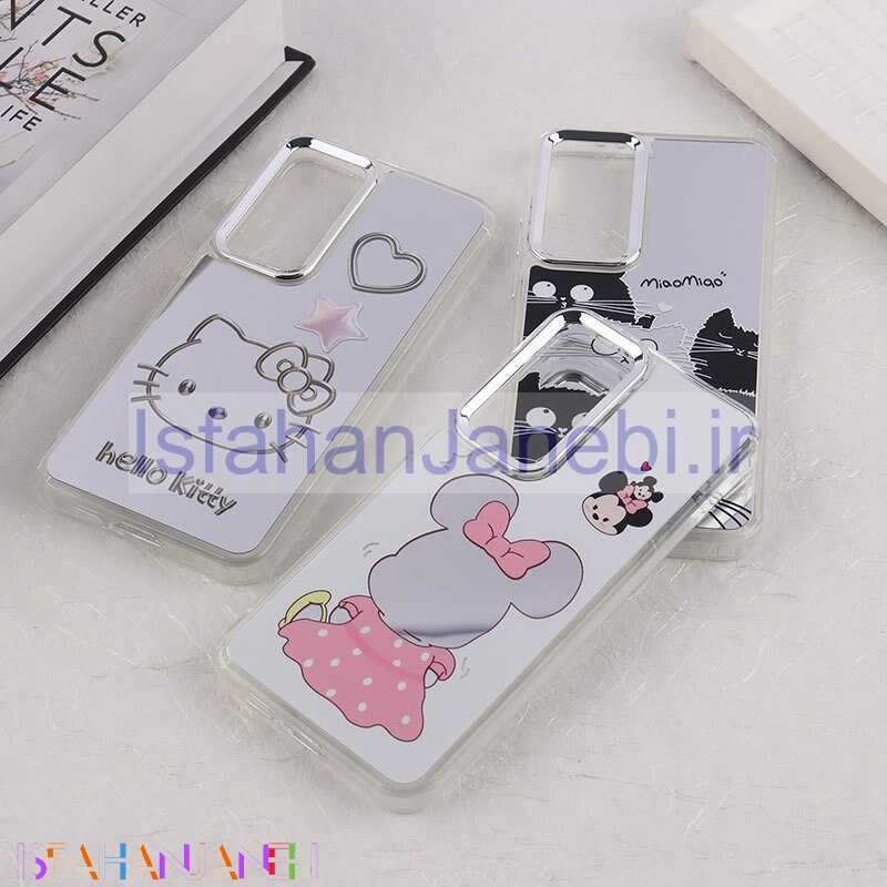 اصفهان جانبی-قاب آینه ای سامسونگ Galaxy S24 FE طرح دار دور محافظ متال