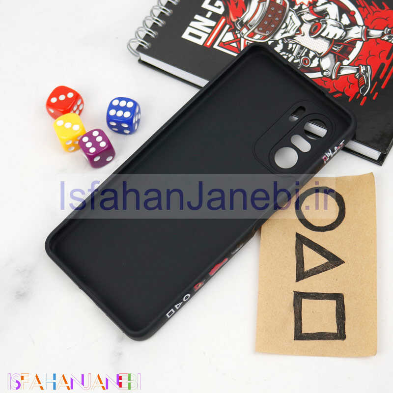 اصفهان جانبی-قاب سیلیکونی محافظ لنزدار طرح اسکویید گیم Xiaomi Poco F3 کد 10