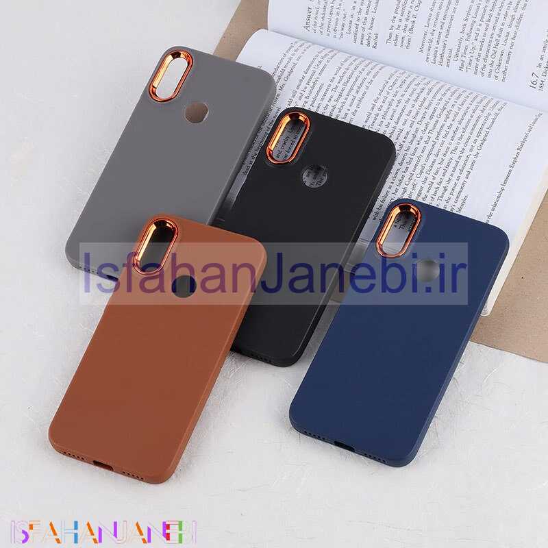 اصفهان جانبی-قاب چرمی ژله ای شیائومی Redmi Note 7 / Note 7 Pro دور محافظ متال