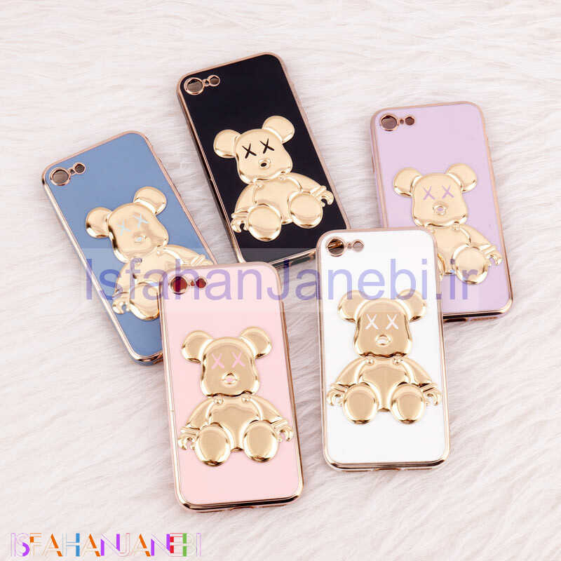 اصفهان جانبی-قاب My Case Power Bear محافظ لنزدار iPhone 7/8