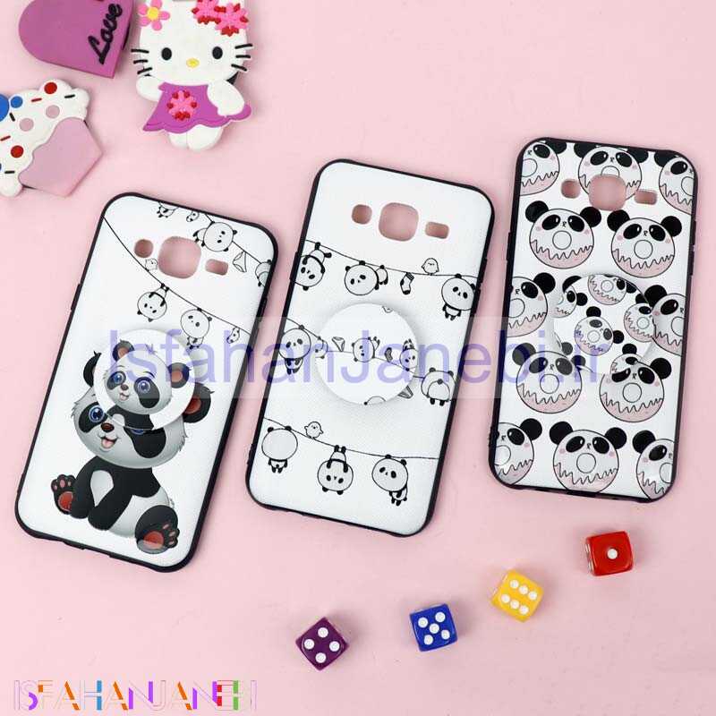 اصفهان جانبی-قاب فانتزی برجسته + پاپ سوکت طرح پاندا سامسونگ J5 سری D