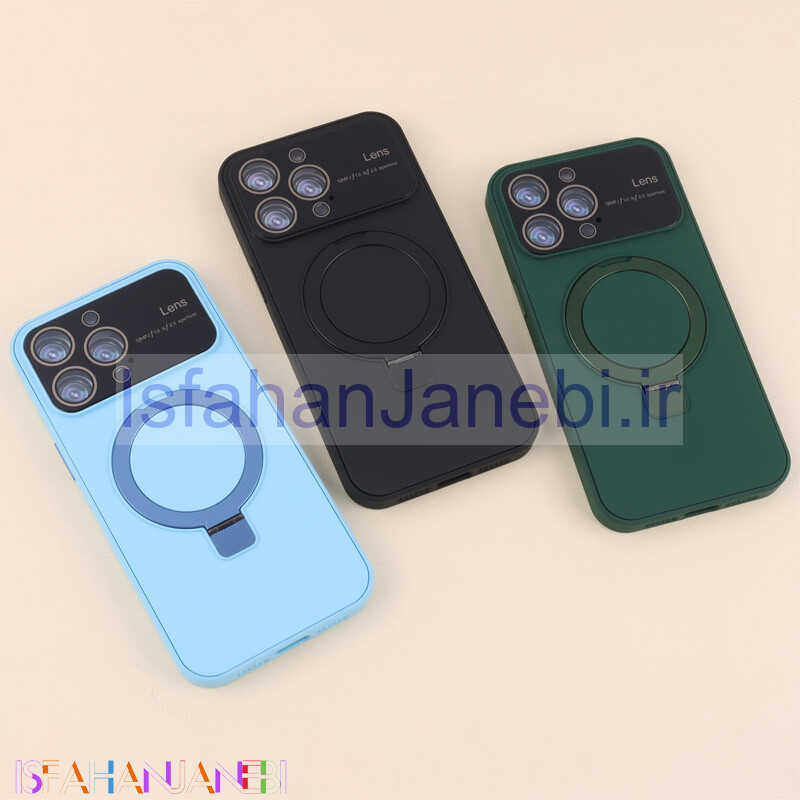 اصفهان جانبی-قاب PC Lens Aperture محافظ لنزدار استندشو آیفون iPhone 15 Pro Max