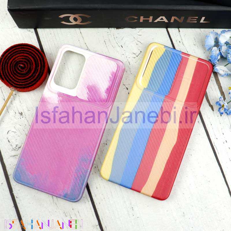 اصفهان جانبی-قاب سیلیکونی محافظ لنزدار کبریتی طرح آبرنگی iPhone 11