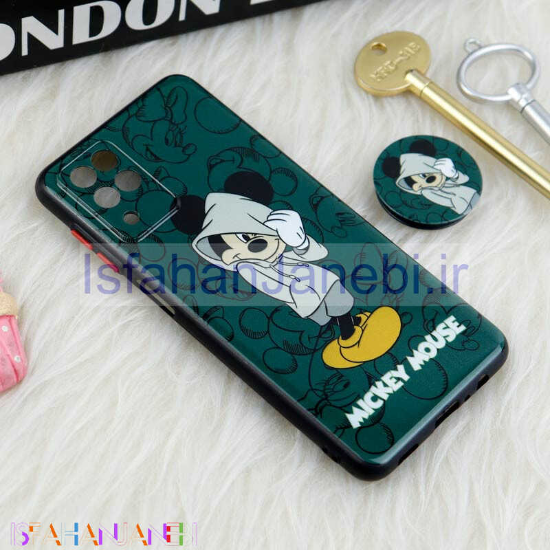 اصفهان جانبی-قاب فانتزی طرحدار محافظ لنزدار + پاپ سوکت Samsung Galaxy A12 سری T