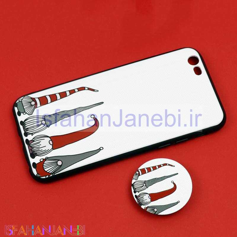 اصفهان جانبی-قاب فانتزی برجسته + پاپ سوکت طرح کوتوله iPhone 6/6s سری D