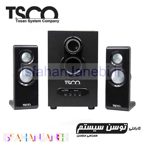 اصفهان جانبی-اسپیکر رم و فلش خور TSCO TS-2100U + مبدل بلوتوث