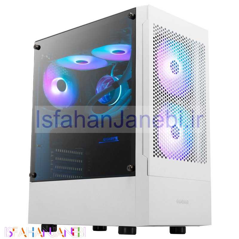 اصفهان جانبی-کیس کامپیوتر گیم دیاس Gamdias TALOS E3 MESH WH