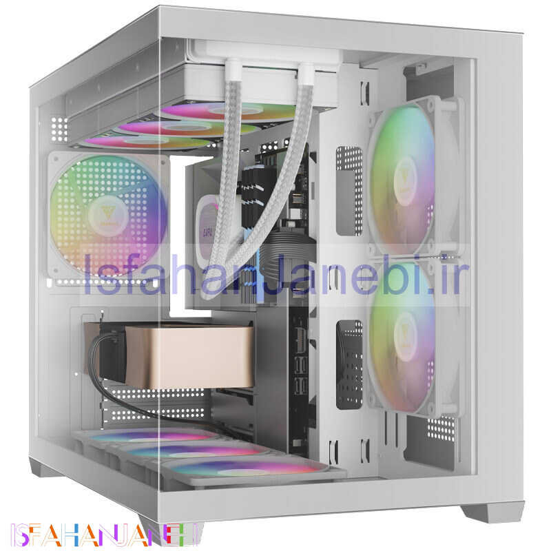 اصفهان جانبی-کیس کامپیوتر گیم دیاس Gamdias AURA GC10M WH ARGB