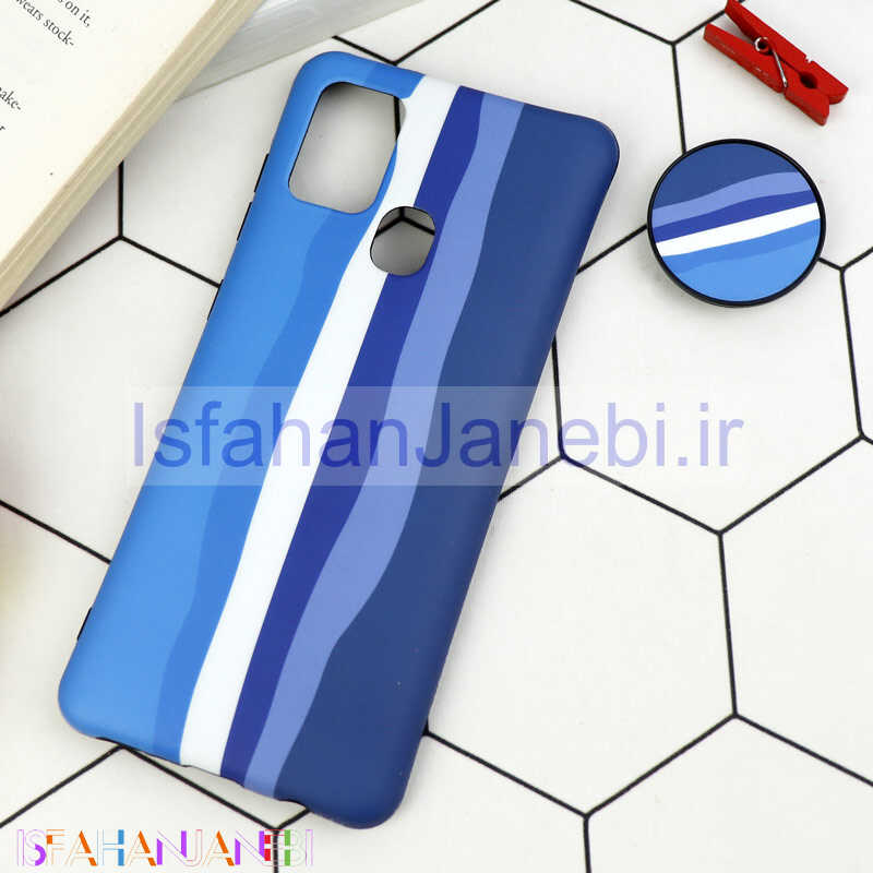 اصفهان جانبی-قاب طرحدار مات IMD + پاپ سوکت Samsung Galaxy A21s