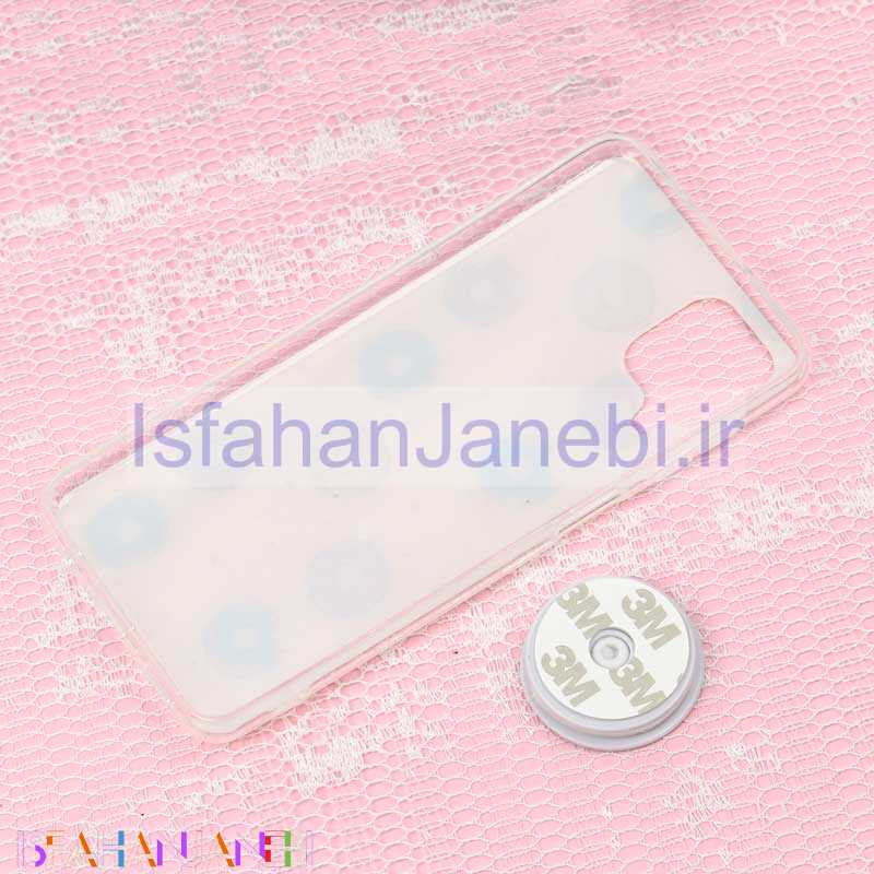 اصفهان جانبی-قاب سوپر IMD دور شفاف پاپ سوکت دار Samsung A12 دونات