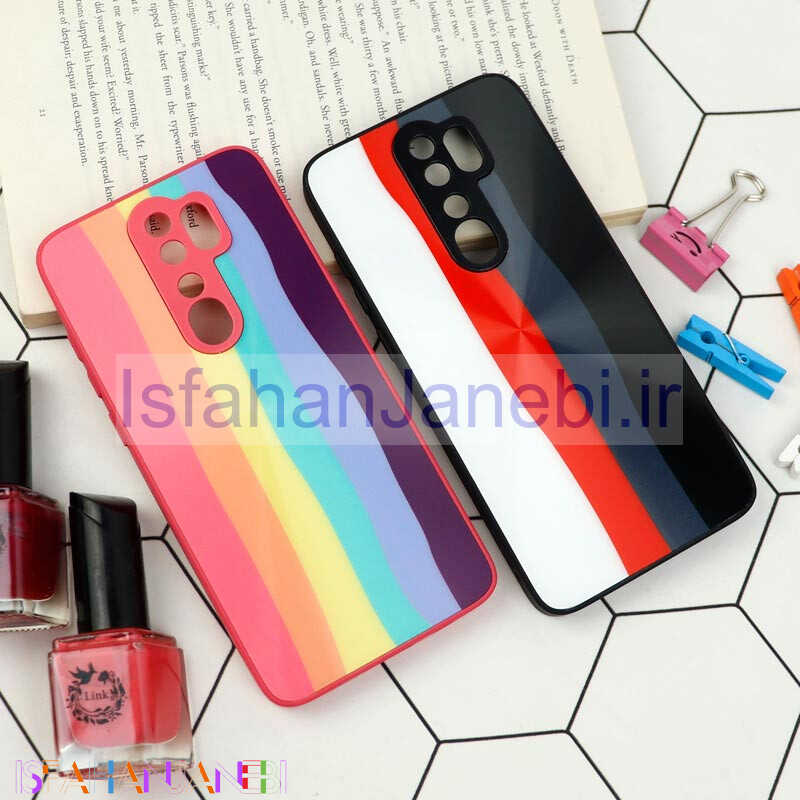 اصفهان جانبی-قاب محافظ لنزدار لیزری رنگین کمانی Xiaomi Redmi Note 8 Pro