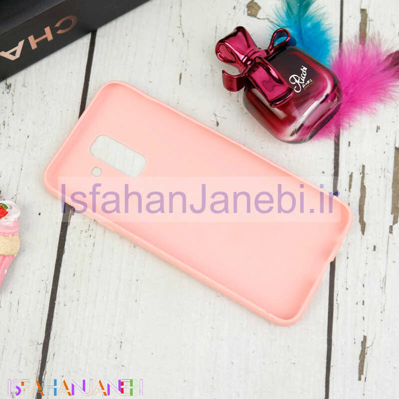 اصفهان جانبی-قاب ژله ای صورتی طرح دار کد 5 سامسونگ Samsung Galaxy A6 Plus