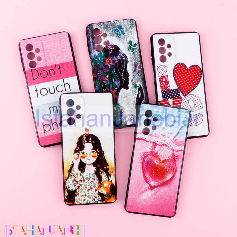 اصفهان جانبی-قاب دور ژله ای طرحدار دخترانه محافظ لنزدار ایرانی Samsung Galaxy A23