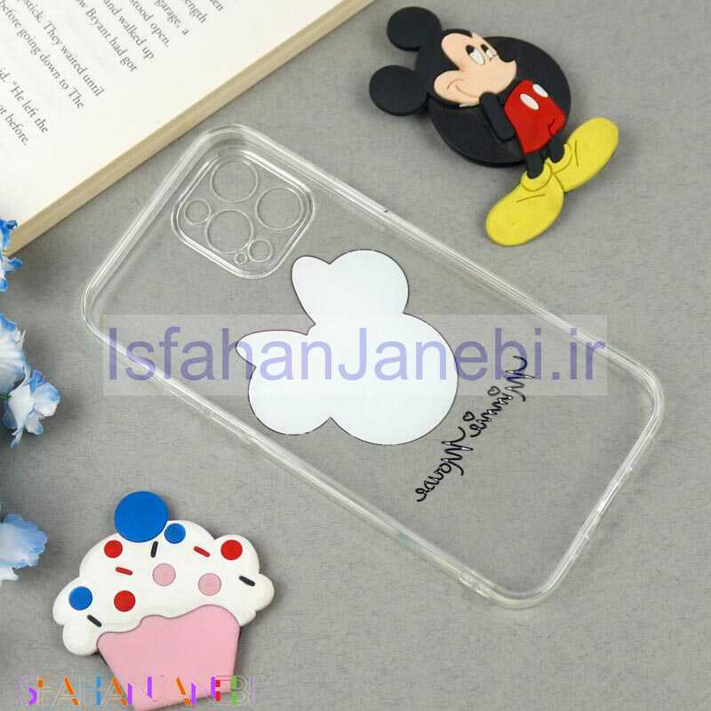 اصفهان جانبی-قاب ژله ای شفاف طرحدار مینی موس iPhone 12 Pro
