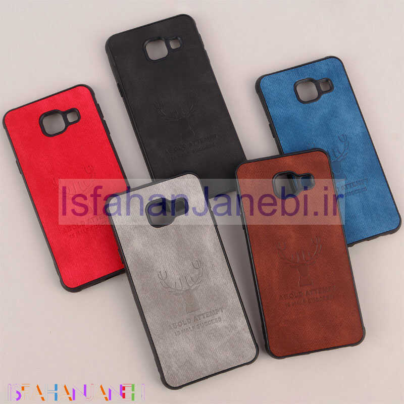 اصفهان جانبی-قاب چرمی محافظ لنزدار طرح گوزن Samsung Galaxy A3 2016