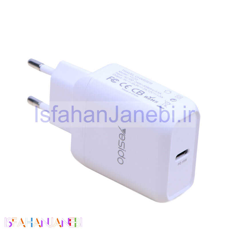 اصفهان جانبی-کلگی فست شارژ Yesido YC23 PD 3A 18W