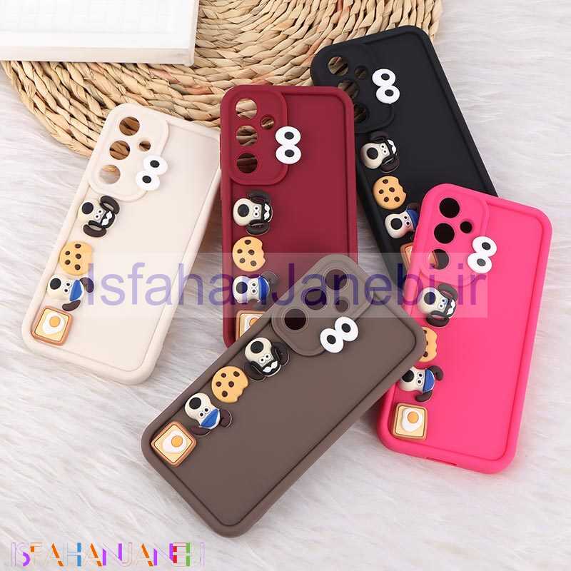 اصفهان جانبی-قاب سولید سامسونگ Galaxy A55 عروسک برجسته محافظ لنزدار