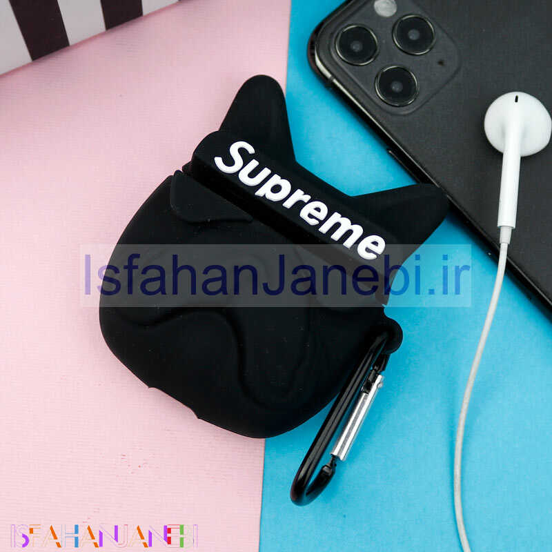 اصفهان جانبی-محافظ ایرپاد سیلیکونی Supreme مشکی