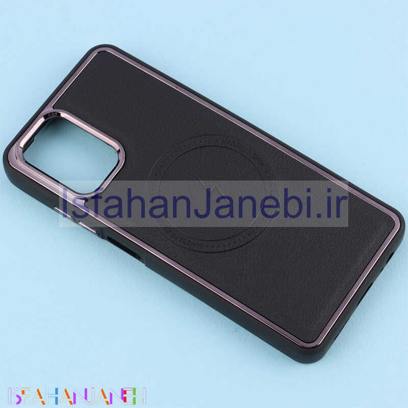 اصفهان جانبی-قاب چرمی مگ سیف شیائومی Redmi Note 10 4G / 10s متال ایرون