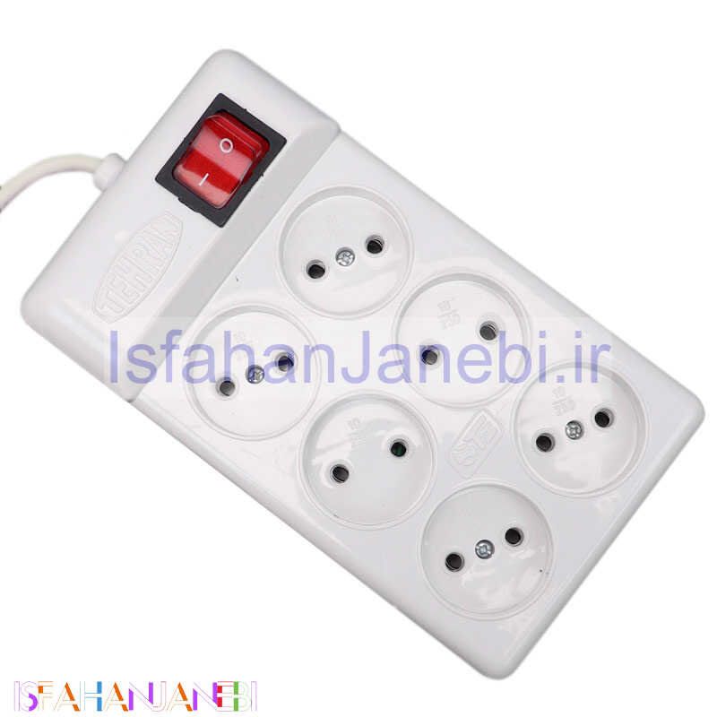 اصفهان جانبی-چند راهی 6 خانه کلید دار سفید تهران با کابل 3 متر