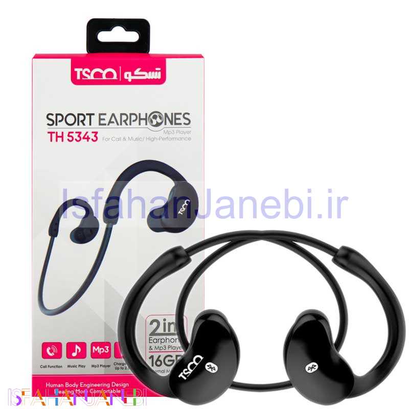اصفهان جانبی-هندزفری بلوتوث رم خور دور گردنی TSCO TH 5343