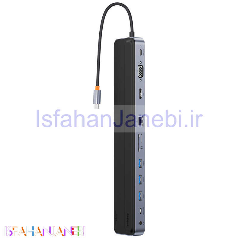 اصفهان جانبی-هاب 11 پورت Type-C باسئوس Elitejoy Gen2 WKSX030013