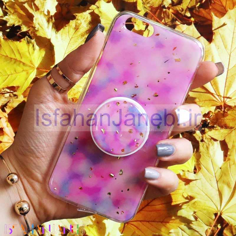 اصفهان جانبی-قاب رنگین کمانی پاپ سوکت دار خرچنگی کد4 آیفون 6/6s