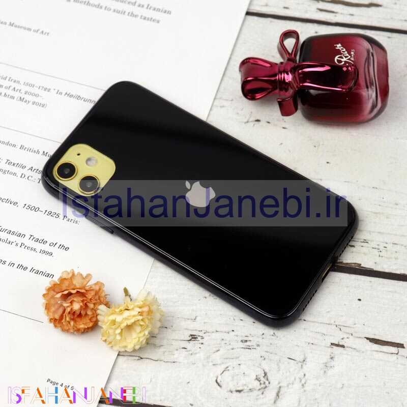اصفهان جانبی-قاب My Case پشت گلسی iPhone 11 مشکی