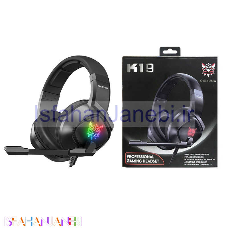اصفهان جانبی-هدست گیمینگ سیم دار Onikuma K19