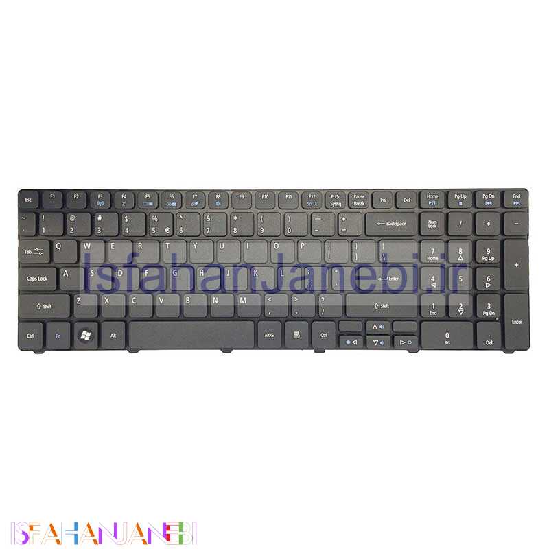 اصفهان جانبی-کیبورد لپ تاپ ایسر ACER 5742 بدون فریم مشکی